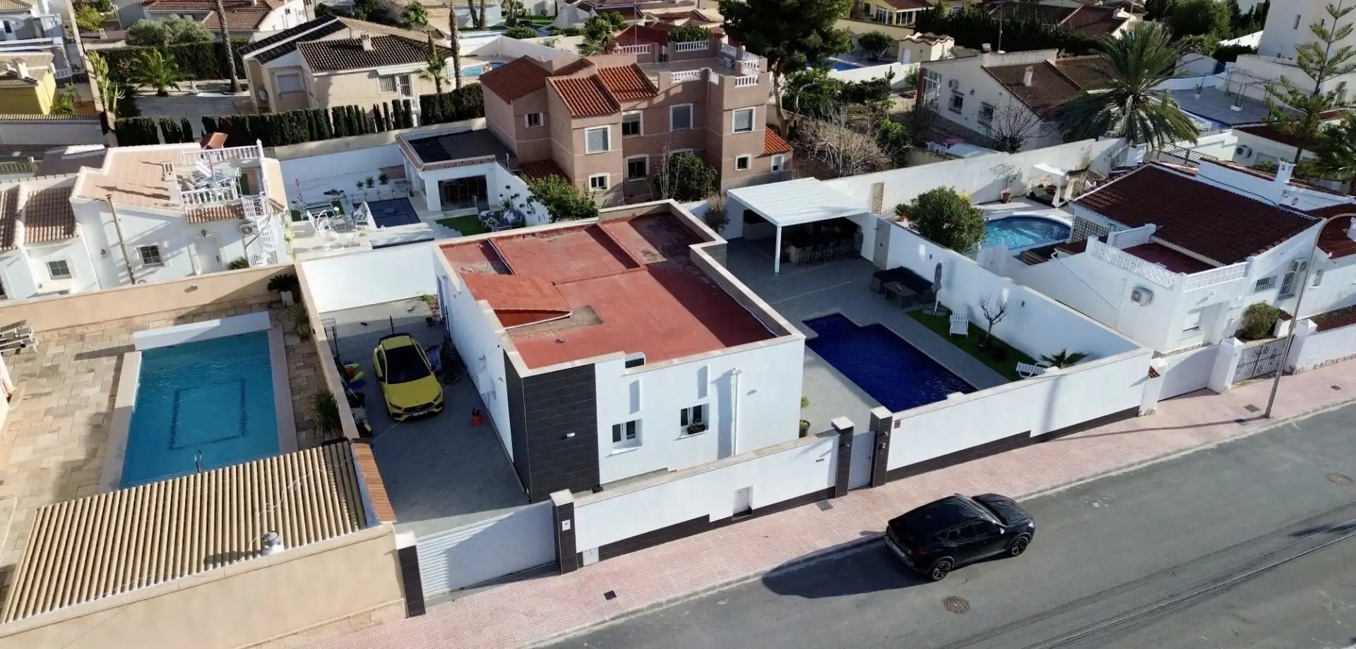 Vista exterior de Casa o chalet en venta en Rojales con Aire acondicionado, Jardín privado y Terraza
