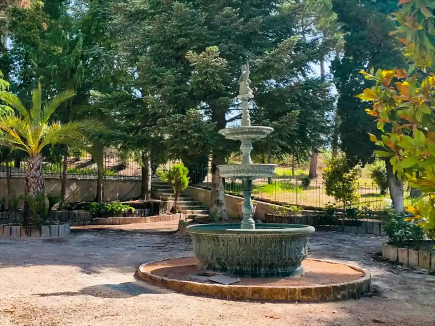 Garten von Wohnung zur Miete in Alcoy / Alcoi mit Klimaanlage, Privatgarten und Schwimmbad