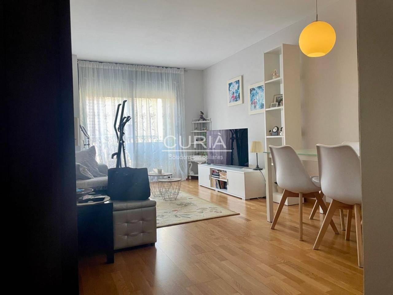 Sala d'estar de Pis en venda en  Lleida Capital amb Calefacció, Parquet i Balcó