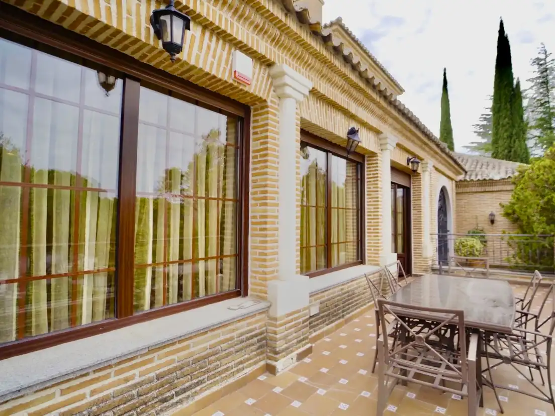 Terraza de Casa o chalet en venta en Las Rozas de Madrid con Aire acondicionado, Calefacción y Jardín privado
