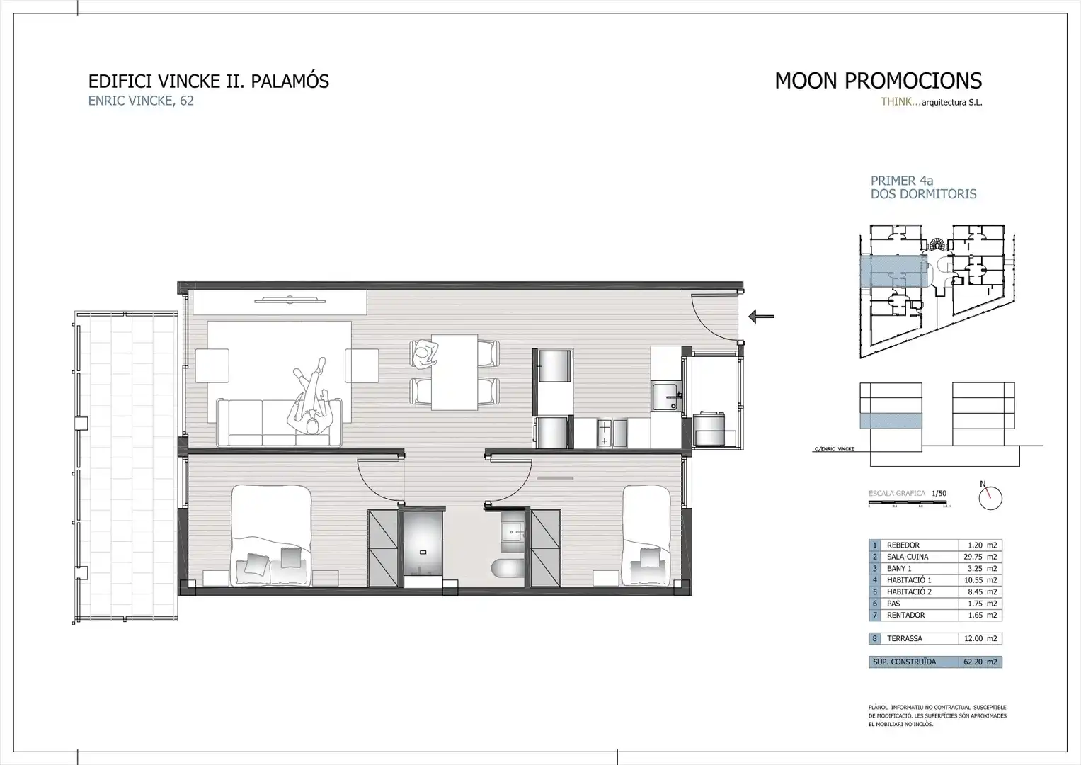 Neubau-Wohnung mit Pool zum Verkauf in Carrer de la Font 42I, imagen 2