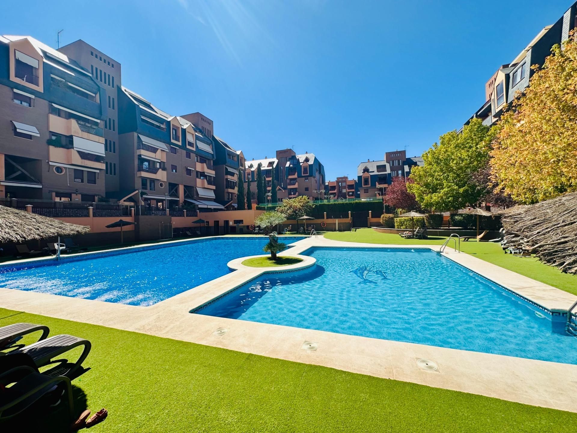 Piscina de Pis en venda en  Granada Capital amb Aire condicionat, Calefacció i Jardí privat