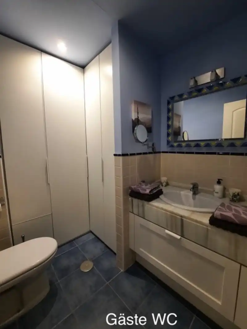 Bany de Apartament en venda en Mijas amb Aire condicionat, Terrassa i Piscina