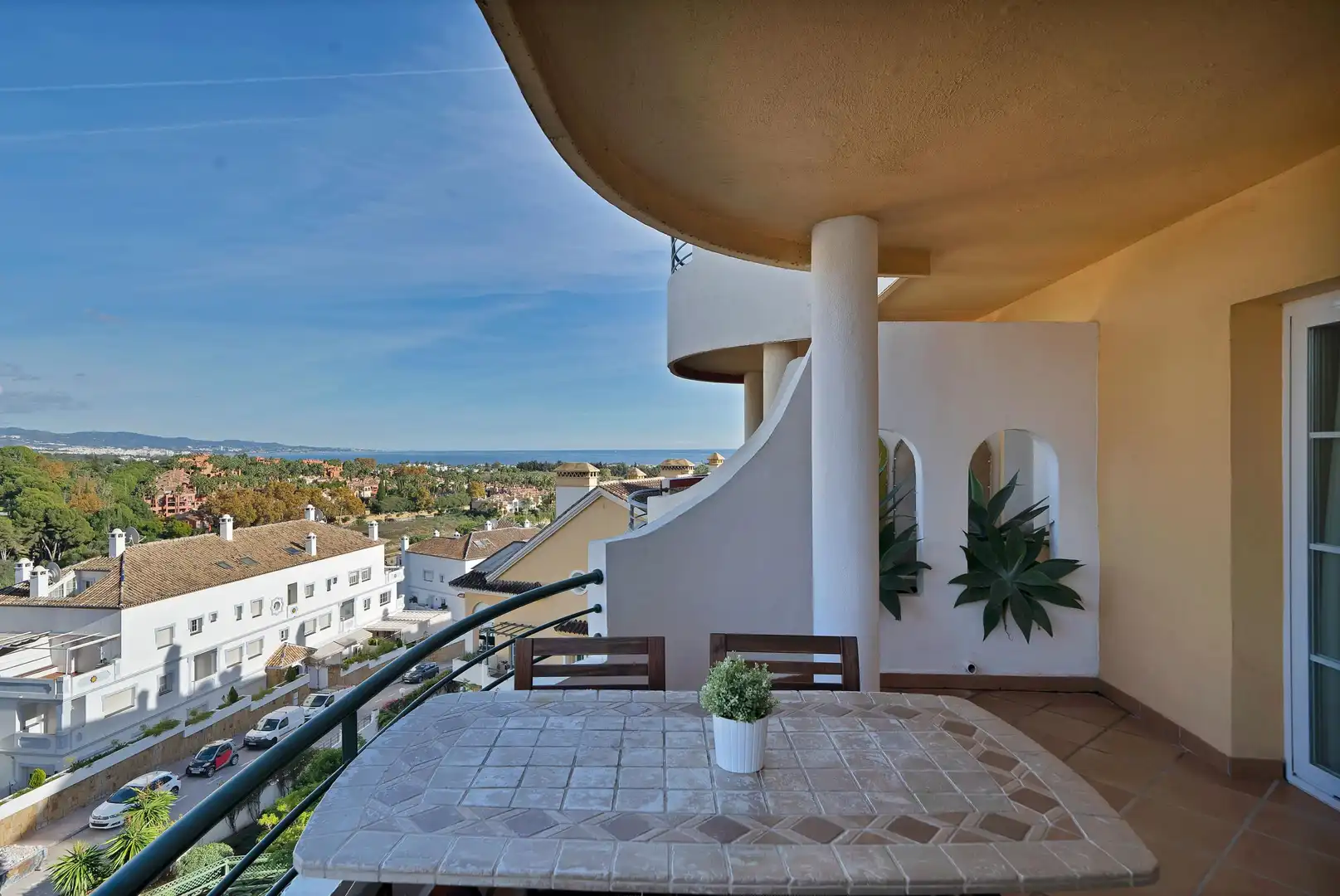 Terraza de Apartamento de alquiler en Marbella con Aire acondicionado, Jardín privado y Terraza