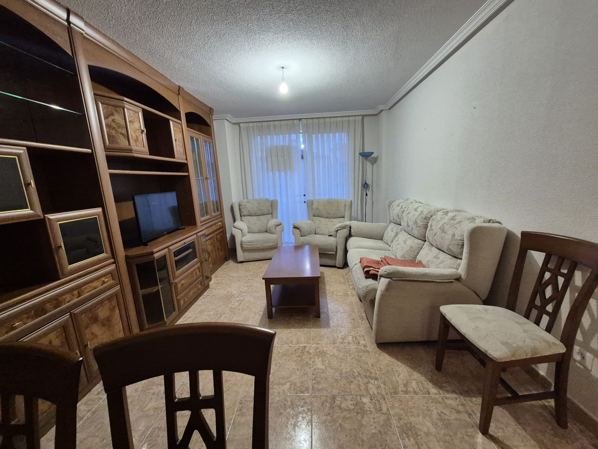 Living room of Flat to rent in Ávila Capital  with Heating, Terrace and Furnished