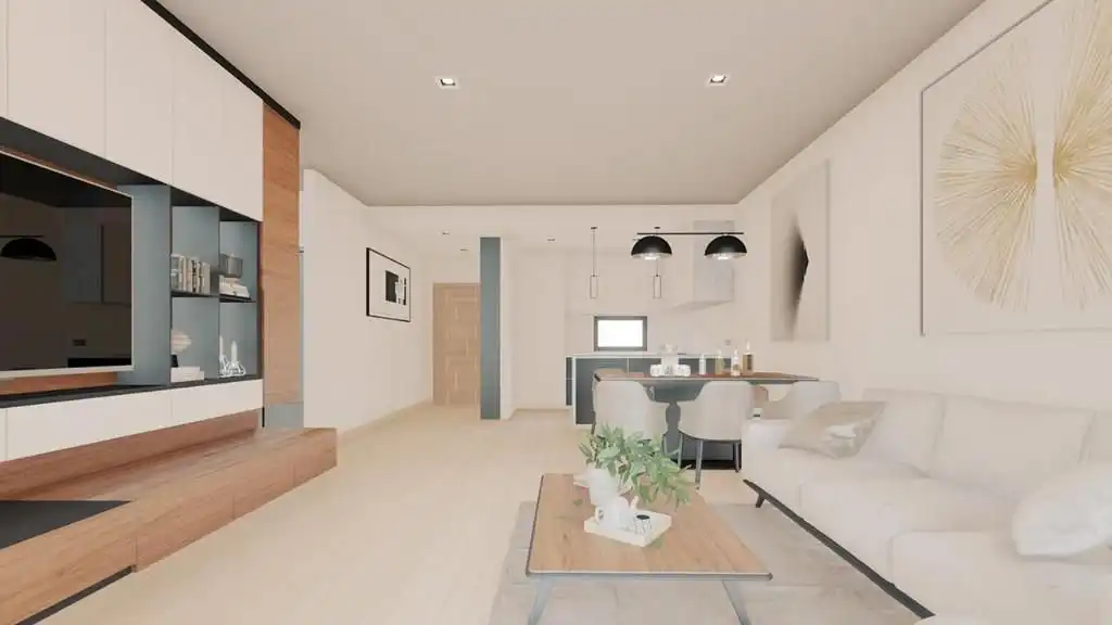 Wohnzimmer von Haus oder Chalet zum Verkauf in Finestrat mit Klimaanlage, Terrasse und Schwimmbad