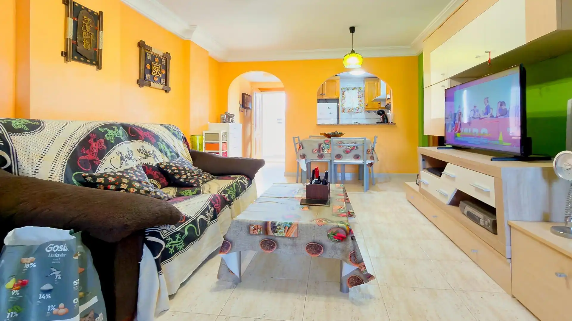 Sala de estar de Piso en venta en Villajoyosa / La Vila Joiosa con Trastero y Piscina comunitaria