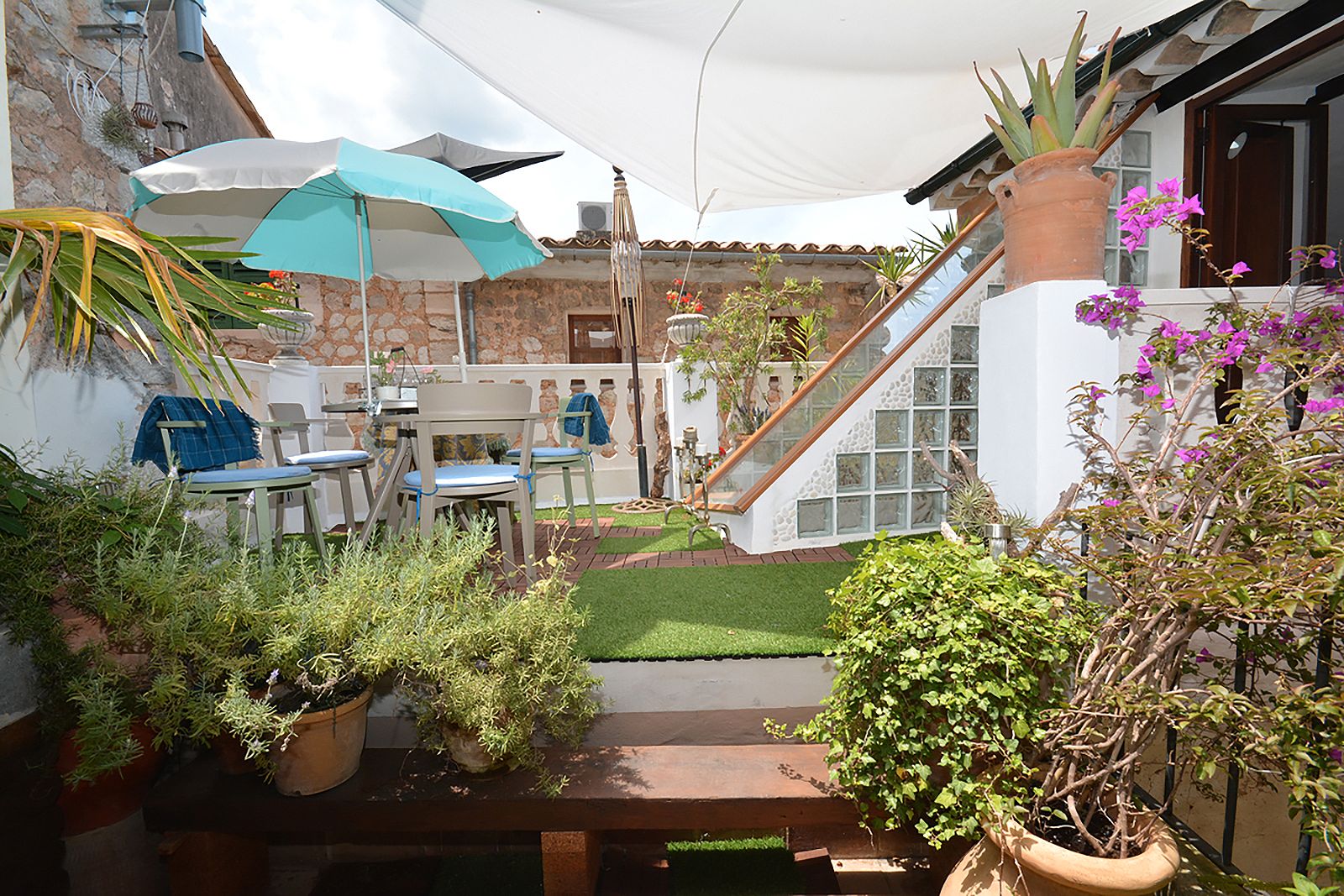 Terrace of Single-family semi-detached to rent in Sóller  with Air Conditioner and Furnished