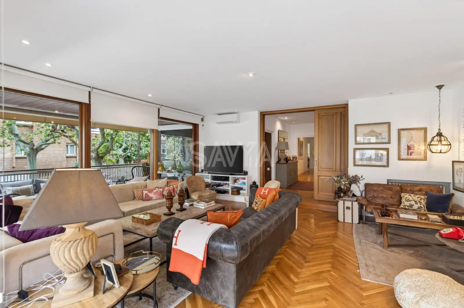 Sala d'estar de Pis de lloguer en Barcelona amb Aire condicionat, Terrassa i Traster
