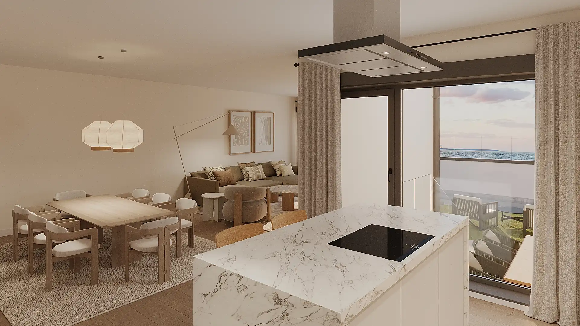 Cocina de Apartamento en venta en La Alcaidesa con Aire acondicionado, Calefacción y Terraza