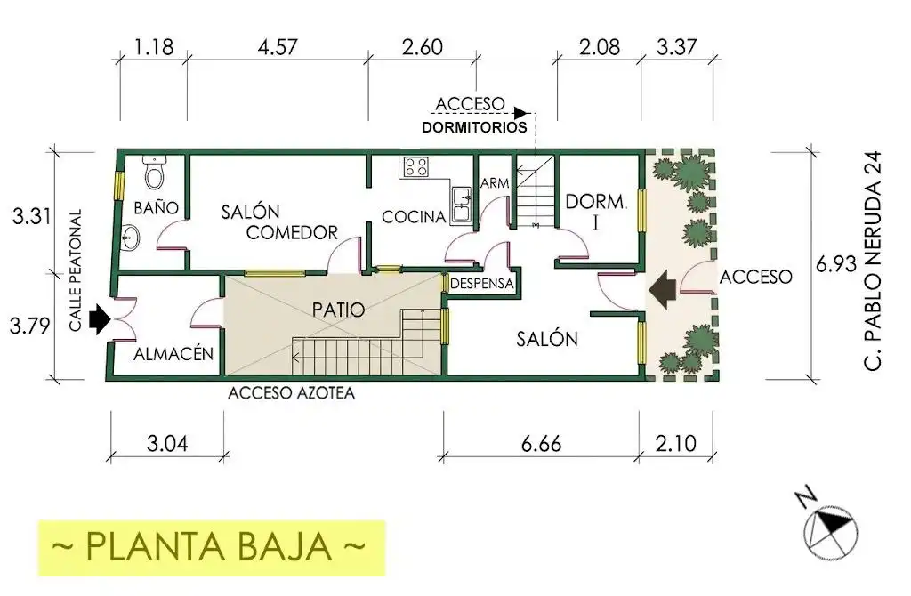 Maison mitoyenne avec terrasse à vendre à Calle de Pablo Neruda 24, imagen 4