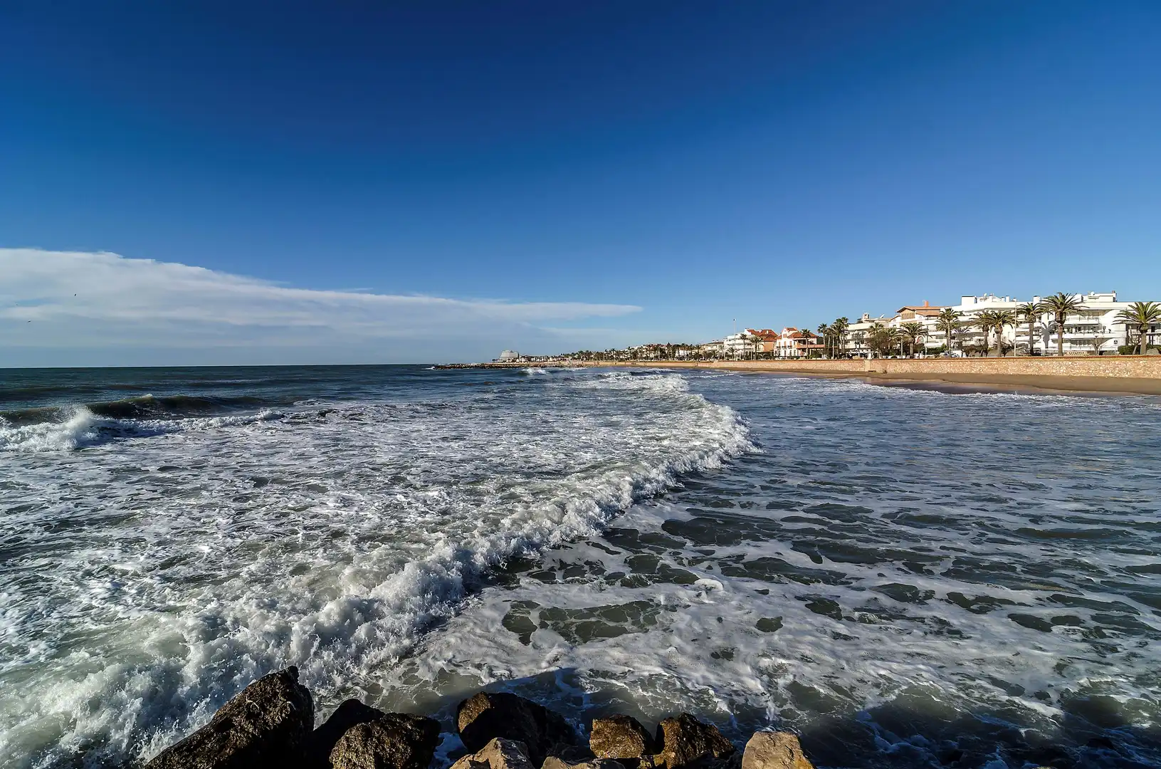 Vista exterior de Pis en venda en Sitges amb Aire condicionat, Calefacció i Terrassa