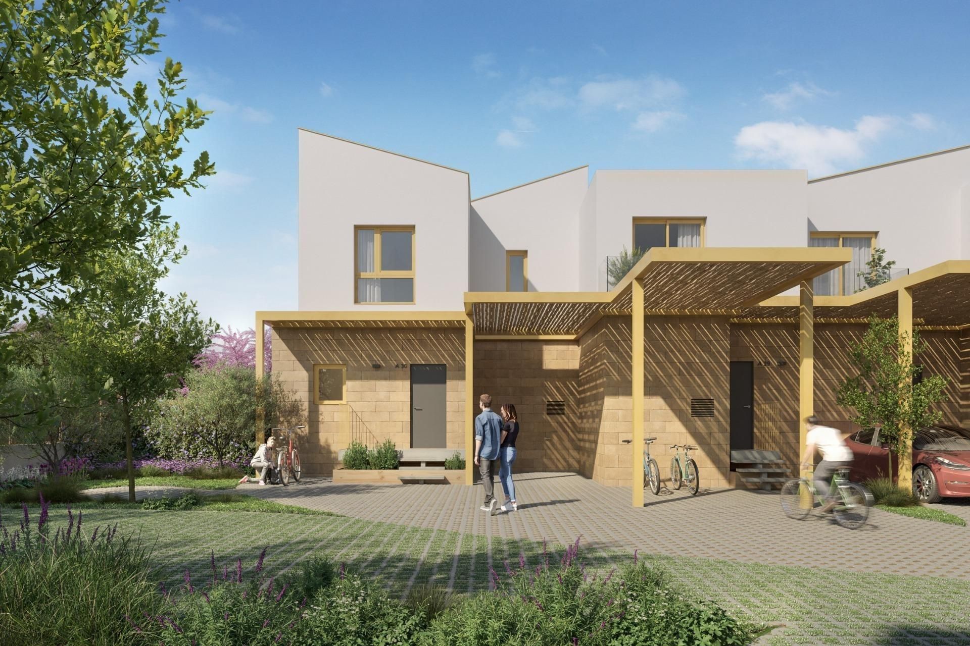 Exterior view of Single-family semi-detached for sale in El Verger  with Air Conditioner, Heating and Private garden