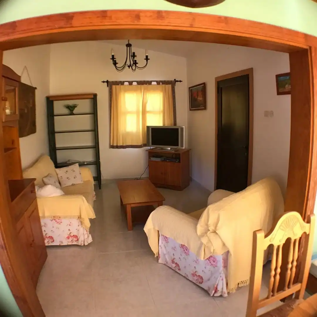 Sala de estar de Finca rústica en venta en Betancuria con Aire acondicionado, Jardín privado y Terraza
