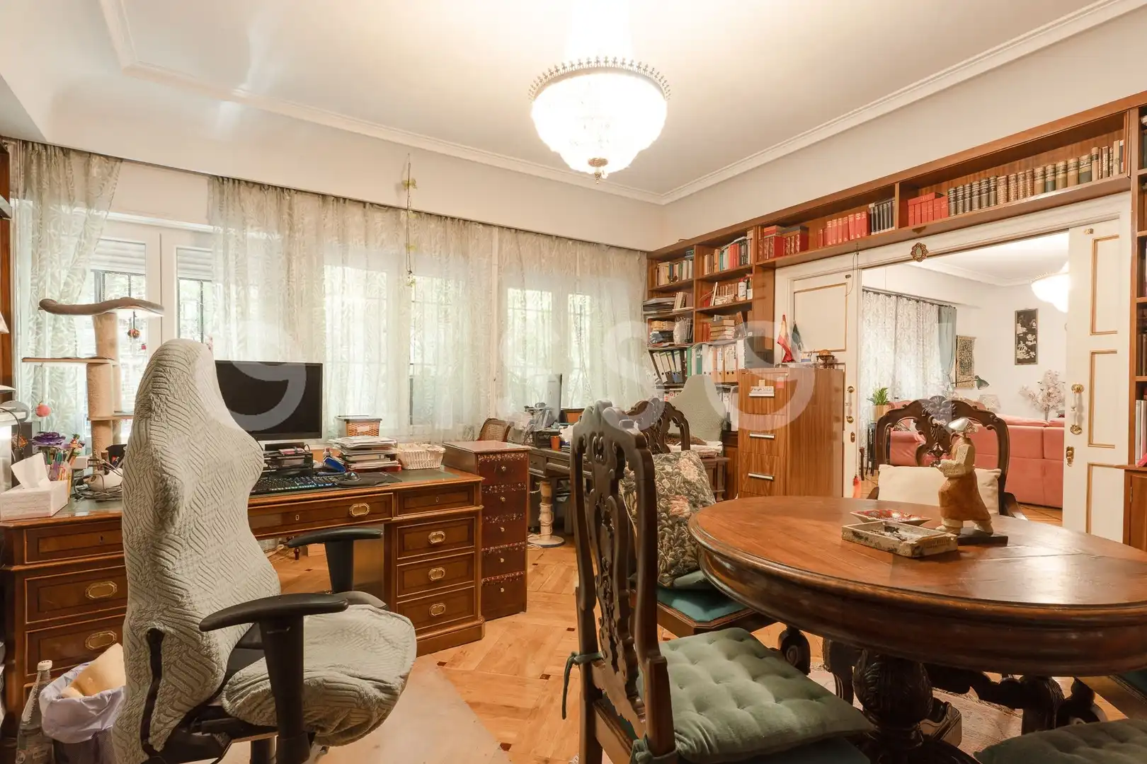 Sala de estar de Piso de alquiler en Madrid con Aire acondicionado, Calefacción y Terraza