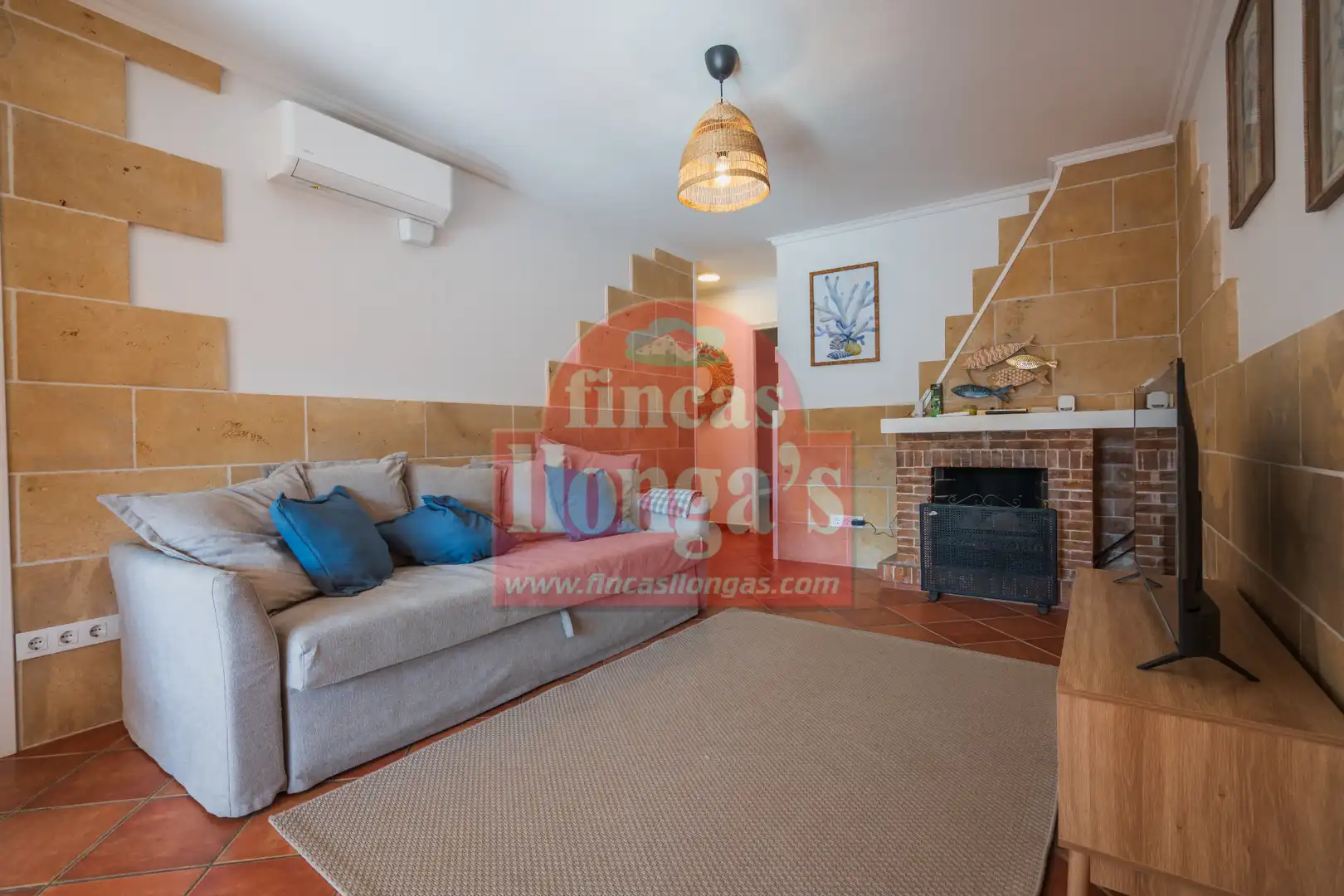 Sala d'estar de Casa adosada en venda en Ciutadella de Menorca