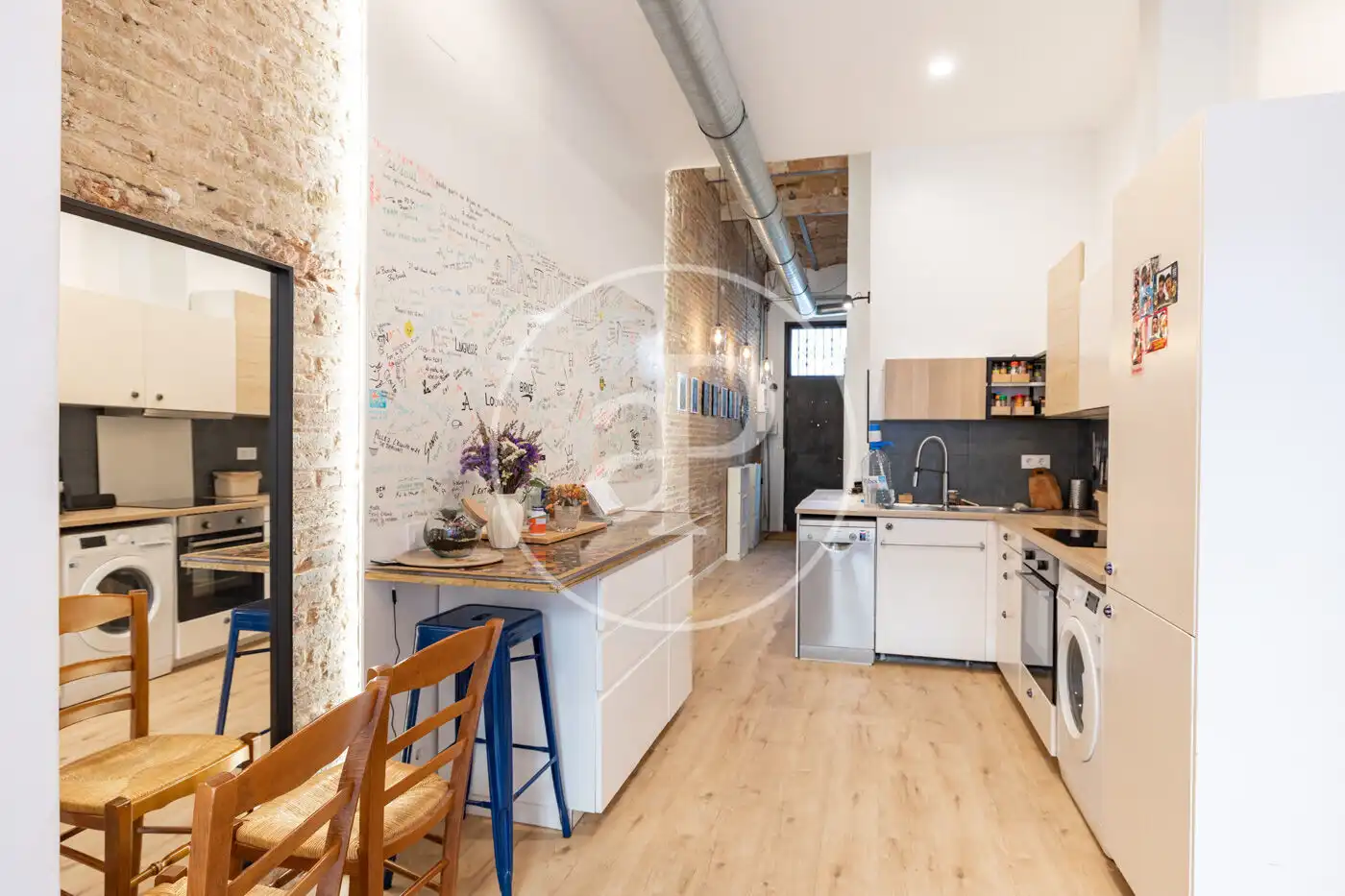 Kitchen of Flat for sale in Barcelona  with Air Conditioner, Heating and Terrace