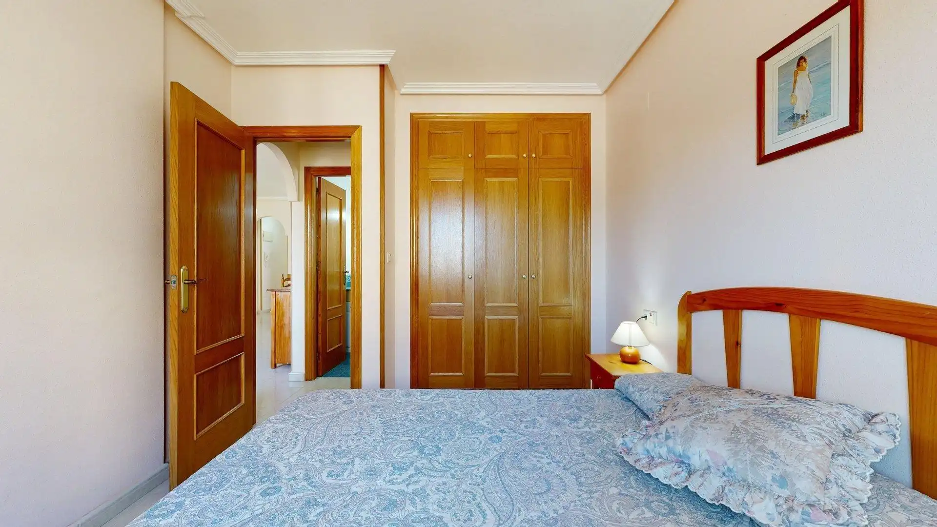 Dormitori de Apartament en venda en Elche / Elx amb Aire condicionat, Terrassa i Moblat