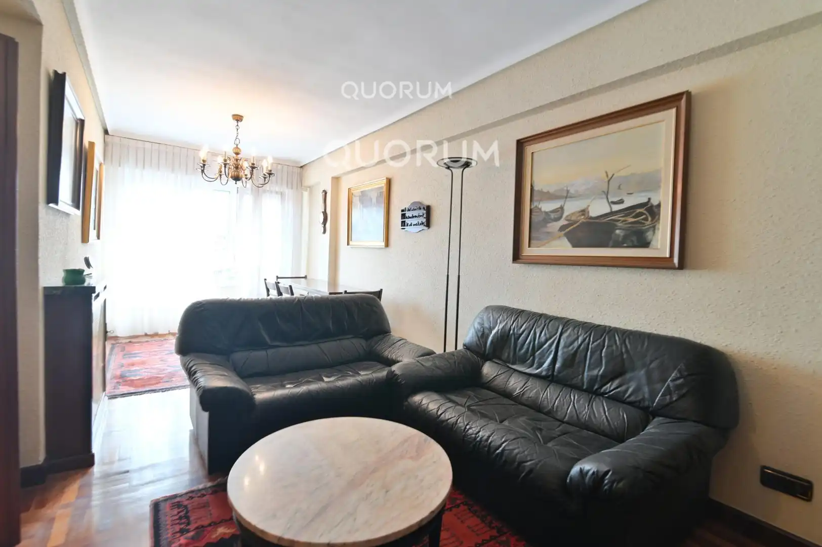 Living room of Flat for sale in Bilbao   with Heating and Furnished