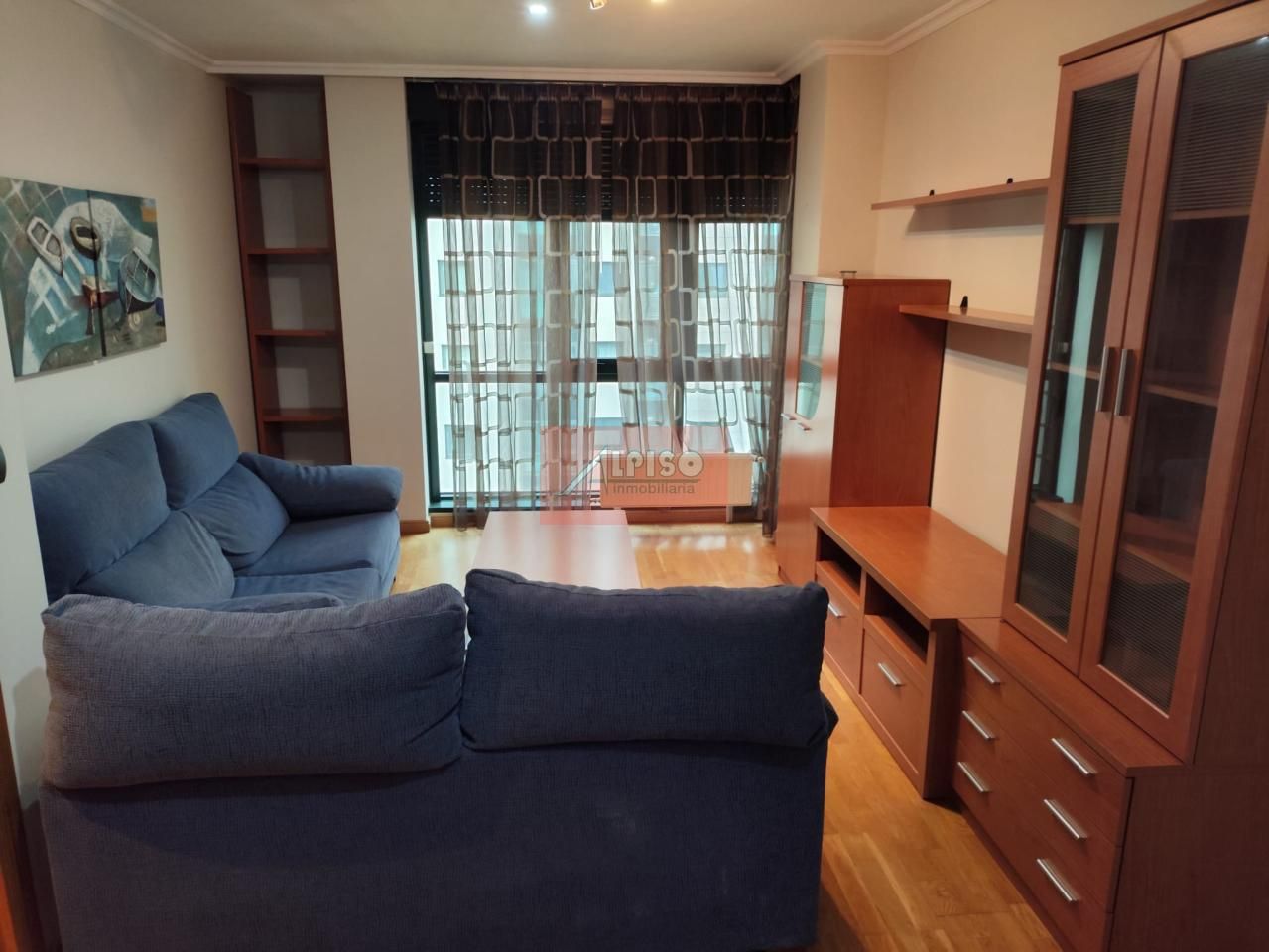 Sala d'estar de Pis de lloguer en Ourense Capital  amb Calefacció i Moblat