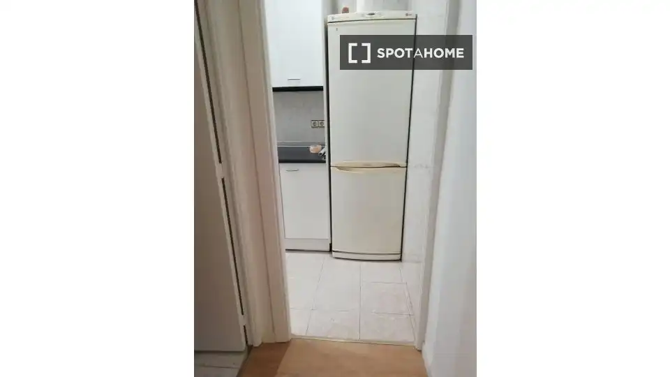 Cuina de Apartament per a compartir en Madrid amb Aire condicionat, Calefacció i Terrassa