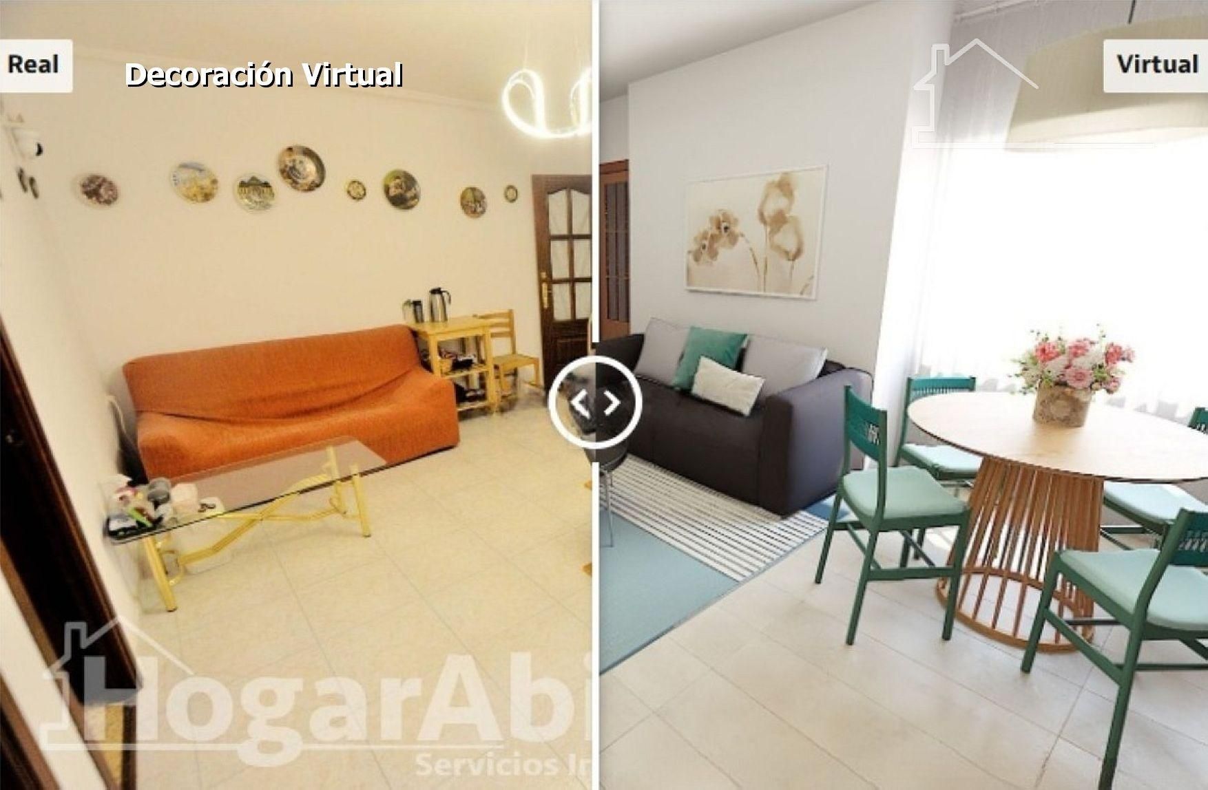 Living room of Flat for sale in  Valencia Capital  with Air Conditioner, Heating and Balcony