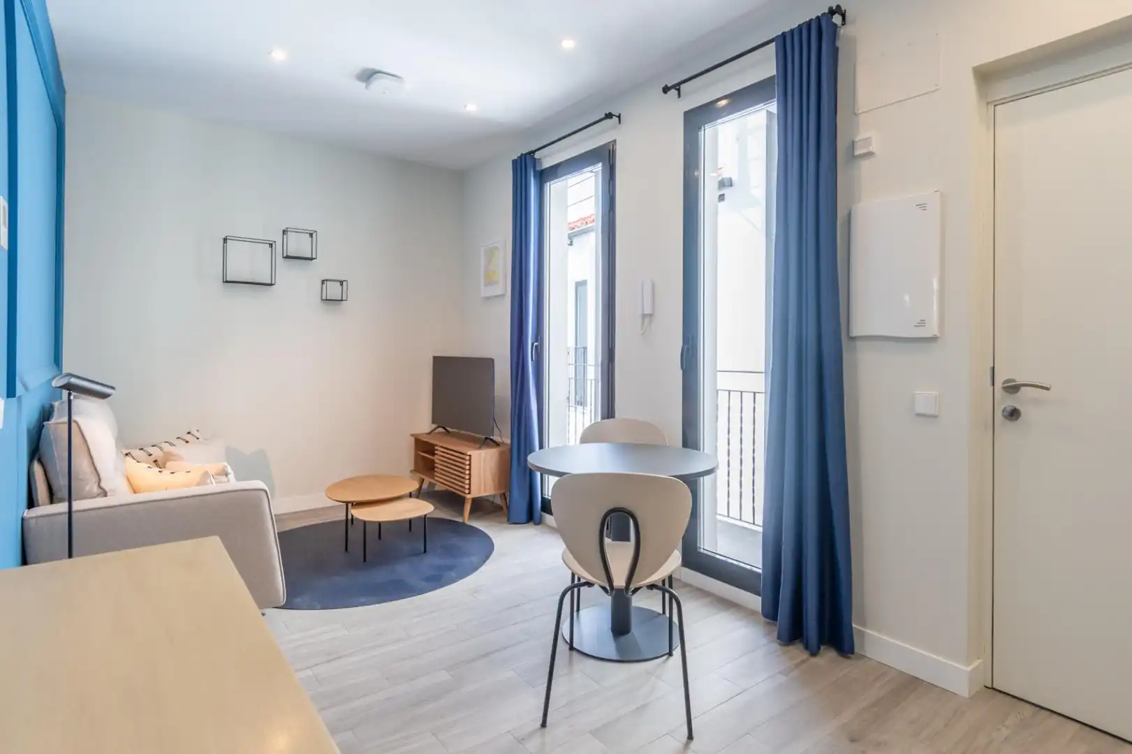 Wohnzimmer von Wohnung zur Miete in Madrid mit Klimaanlage und Möbliert