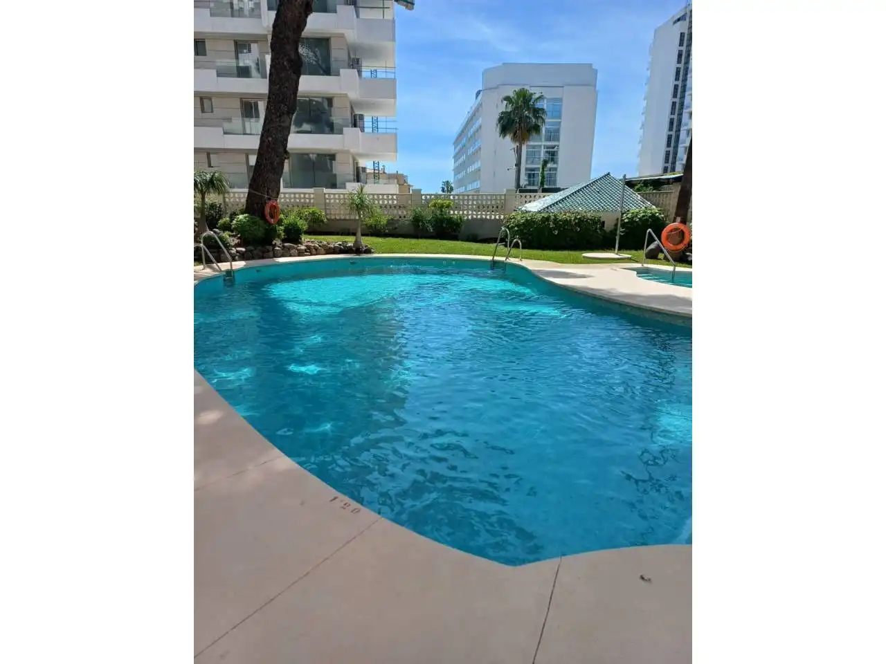 Swimming pool of Apartments for rent in Benalmádena  with Terrace, Furnished and Alarm