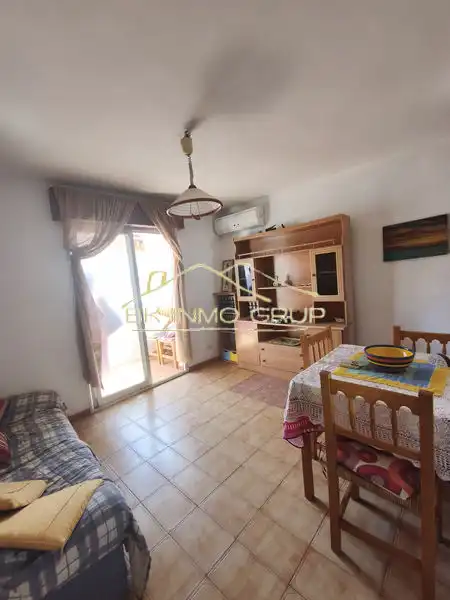 Sala d'estar de Apartament en venda en Peñíscola / Peníscola amb Aire condicionat, Terrassa i Moblat