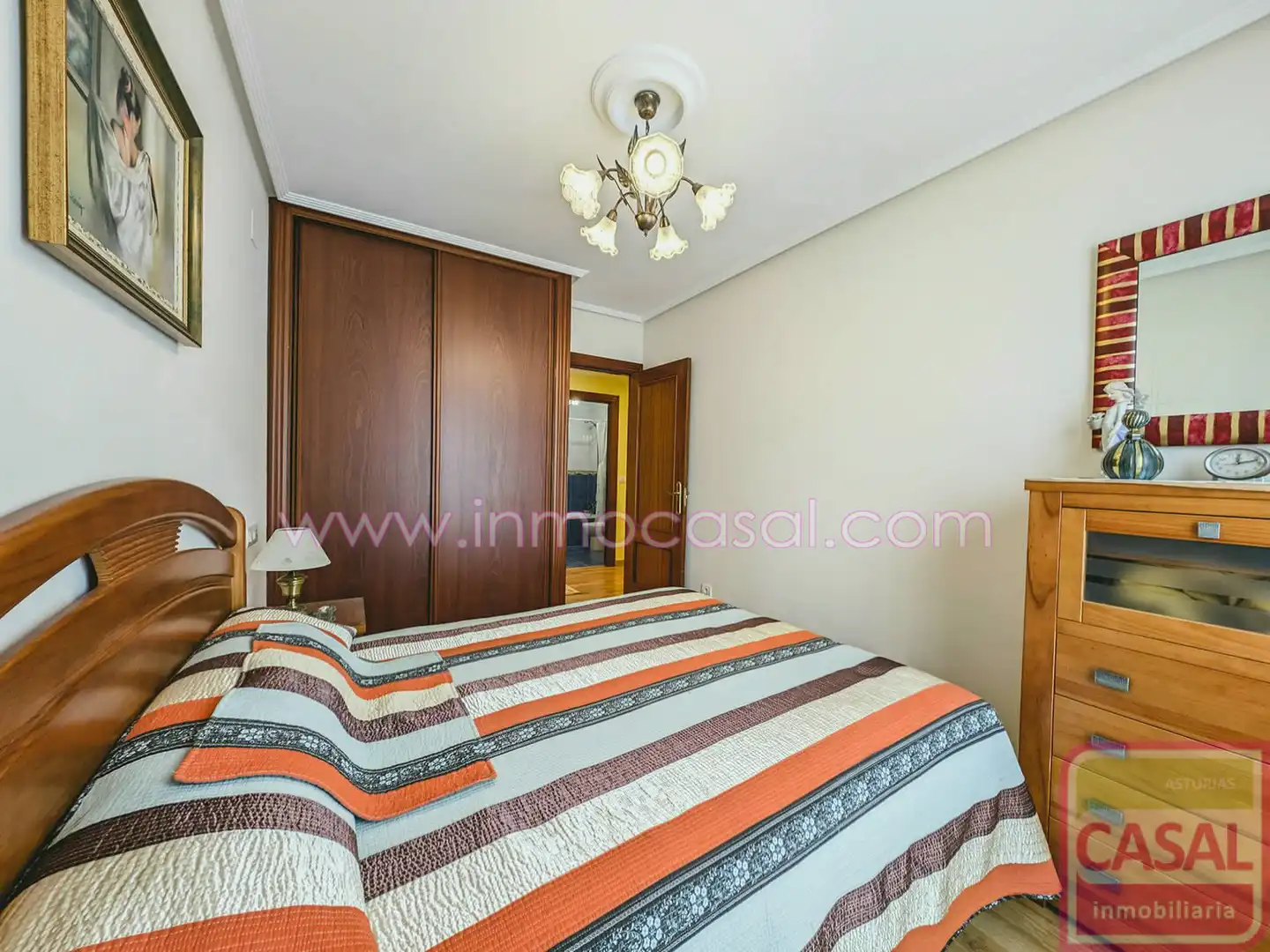 Bedroom of Flat for sale in Aller  with Heating, Storage room and Furnished
