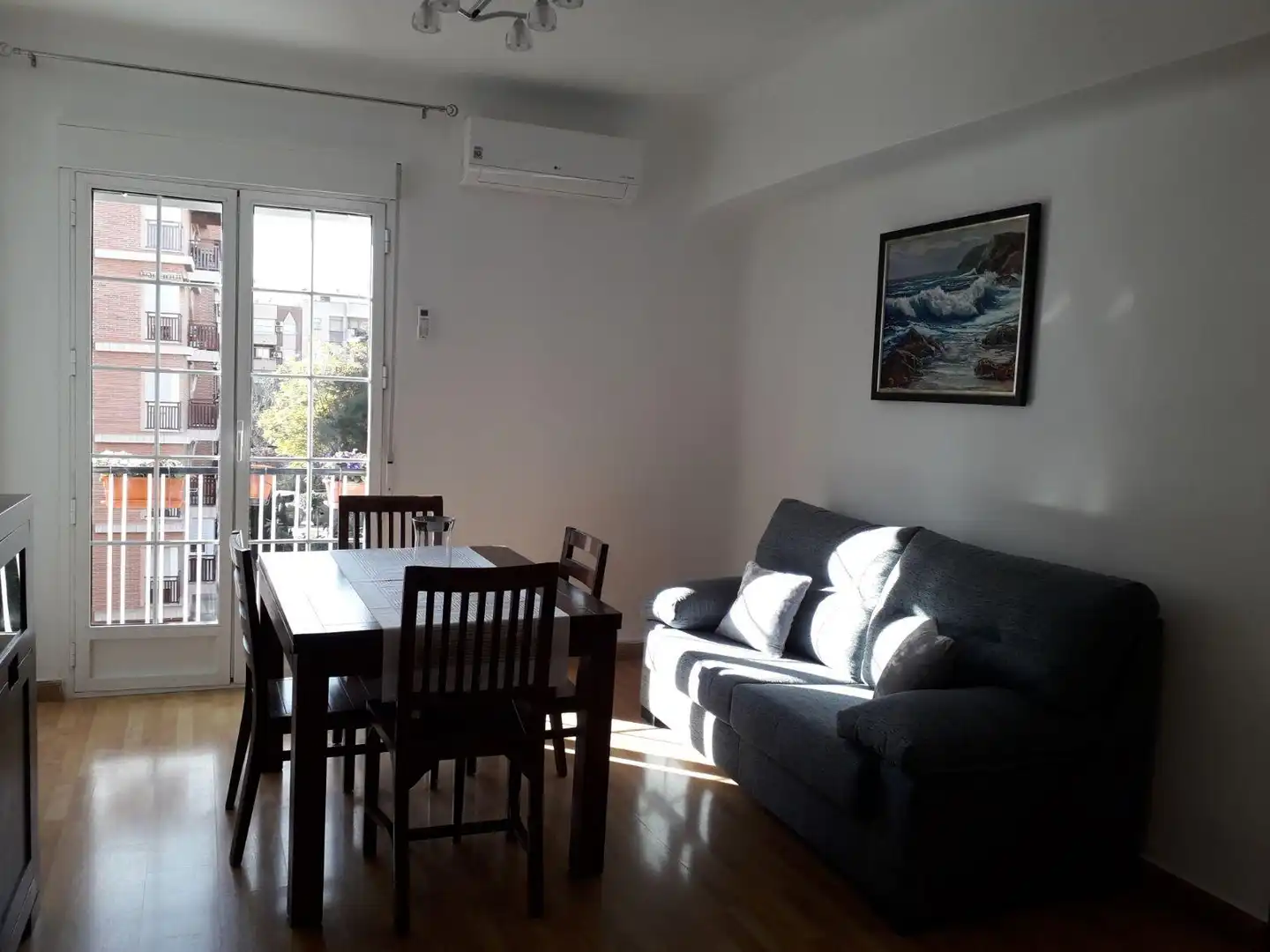Living room of Flat for sale in Murcia  with Air Conditioner, Parquet flooring and Storage room