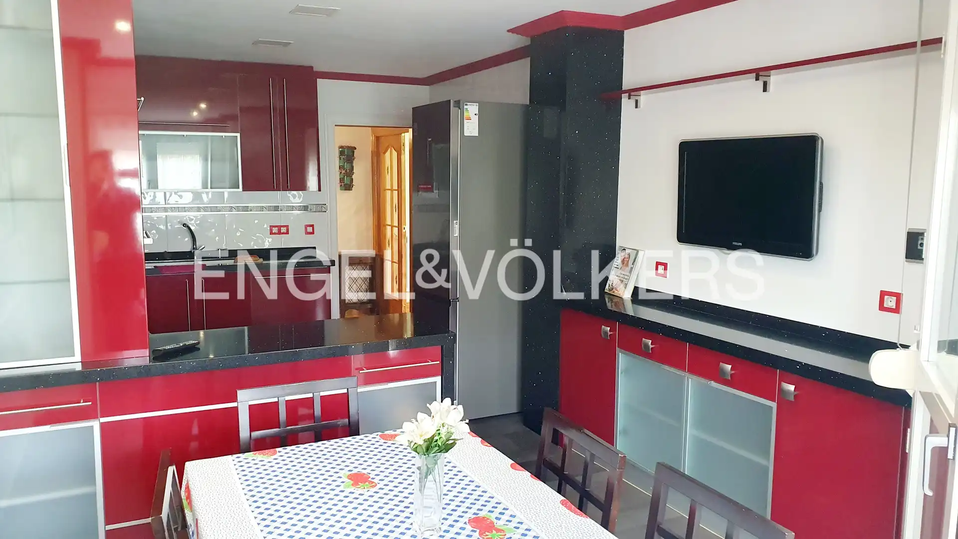 Cocina de Casa adosada en venta en Aguilar de Campoo con Calefacción, Jardín privado y Parquet