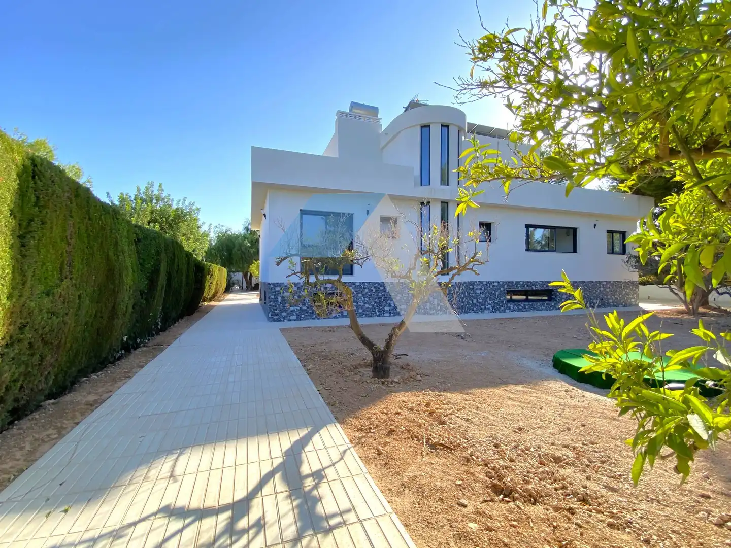 Exterior view of Houses for sale in San Vicente del Raspeig / Sant Vicent del Raspeig  with Private garden, Terrace and Swimming Pool
