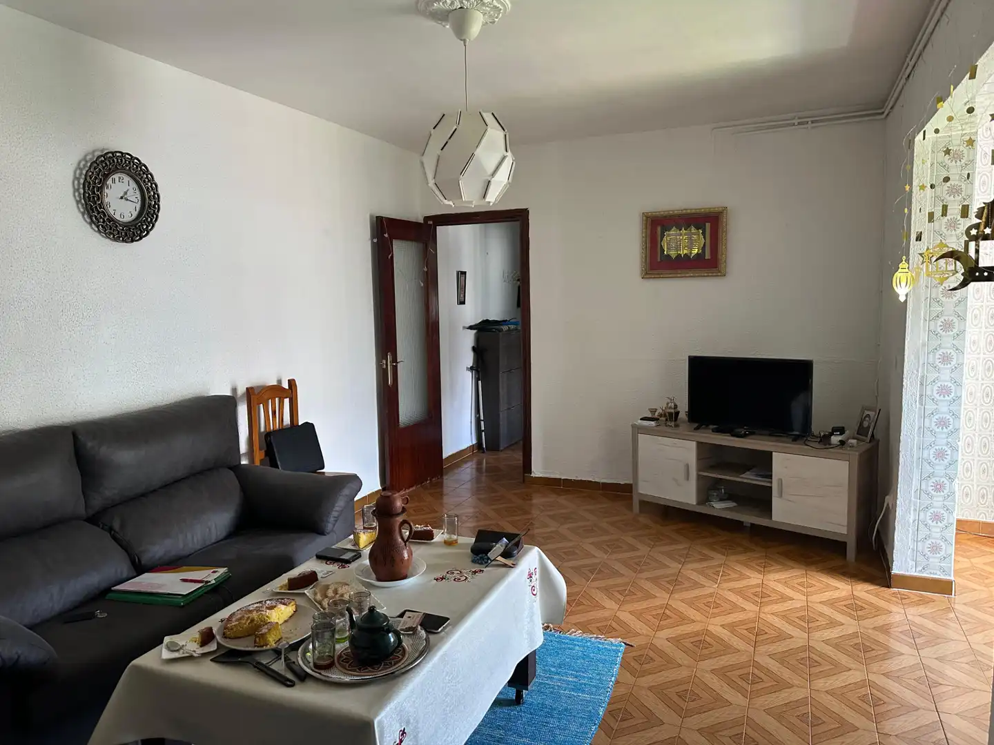 Sala de estar de Piso en venta en Sevilla con Aire acondicionado, Terraza y Amueblado