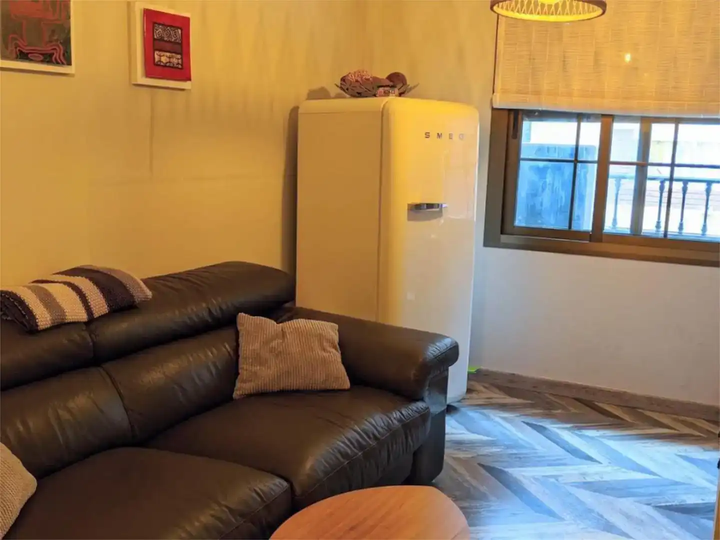 Wohnzimmer von Wohnung zur Miete in Mijas mit Klimaanlage, Parkett und Möbliert