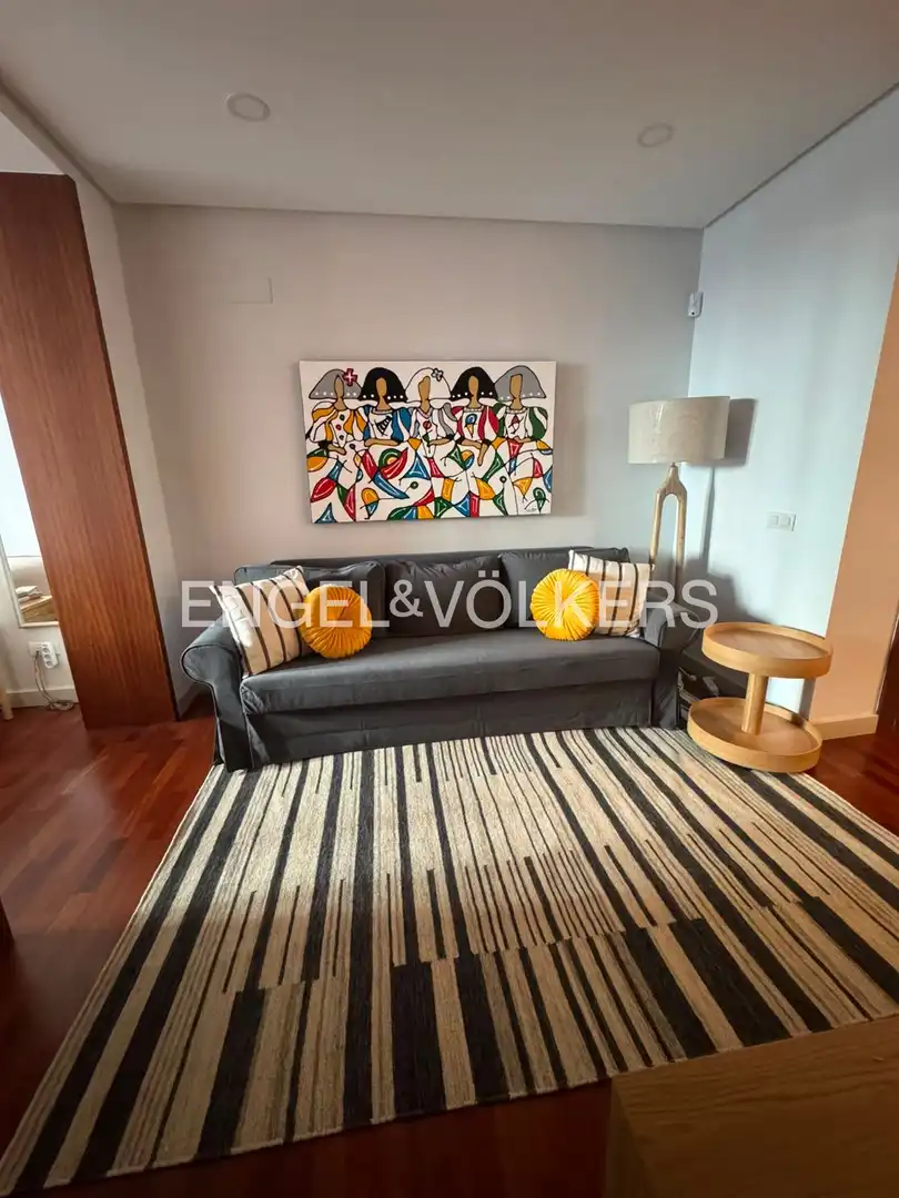 Sala de estar de Piso de alquiler en Madrid con Calefacción, Amueblado y Balcón