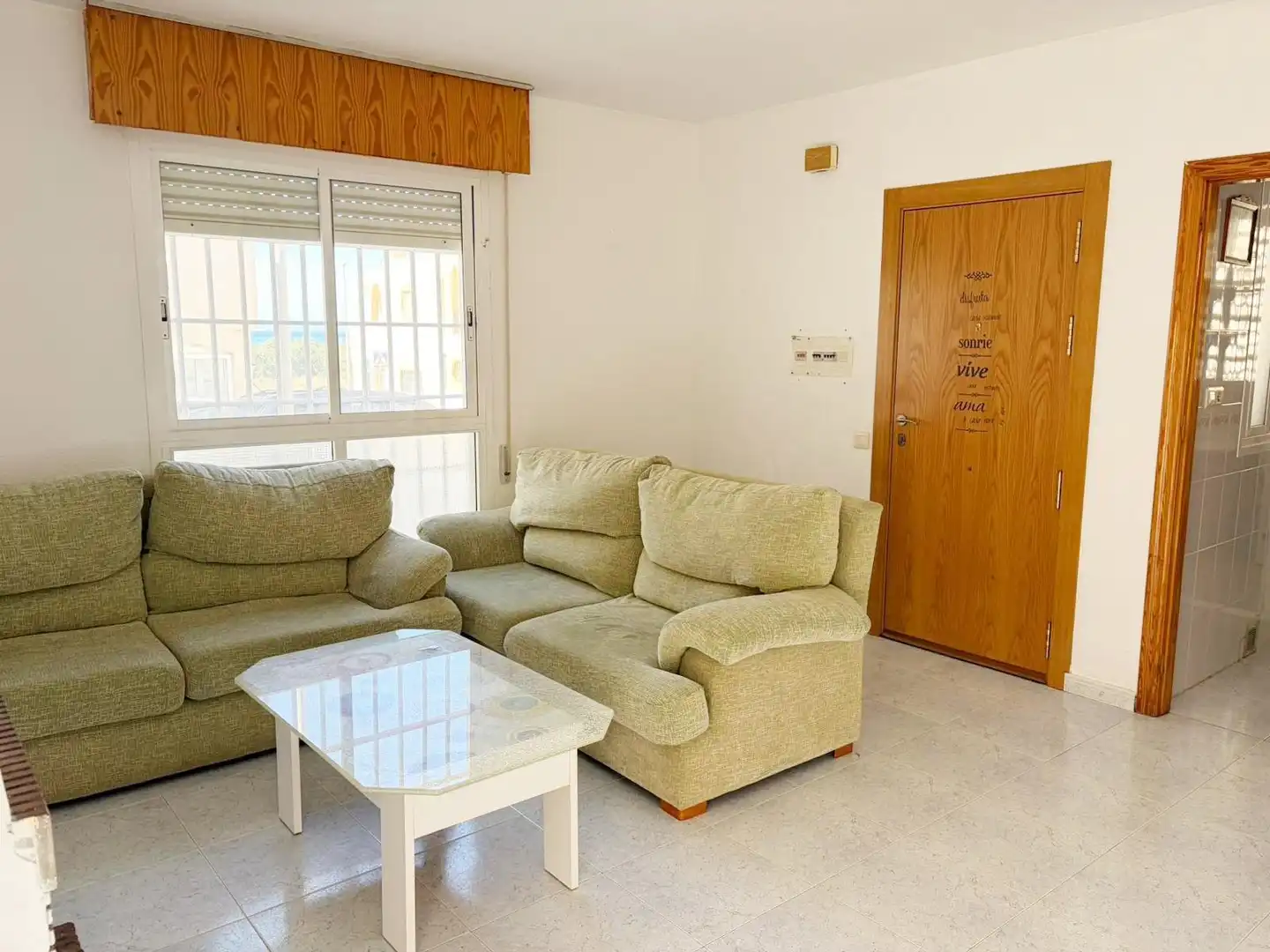 Living room of Duplexes for sale in Almería  with Terrace, Furnished and Balcony