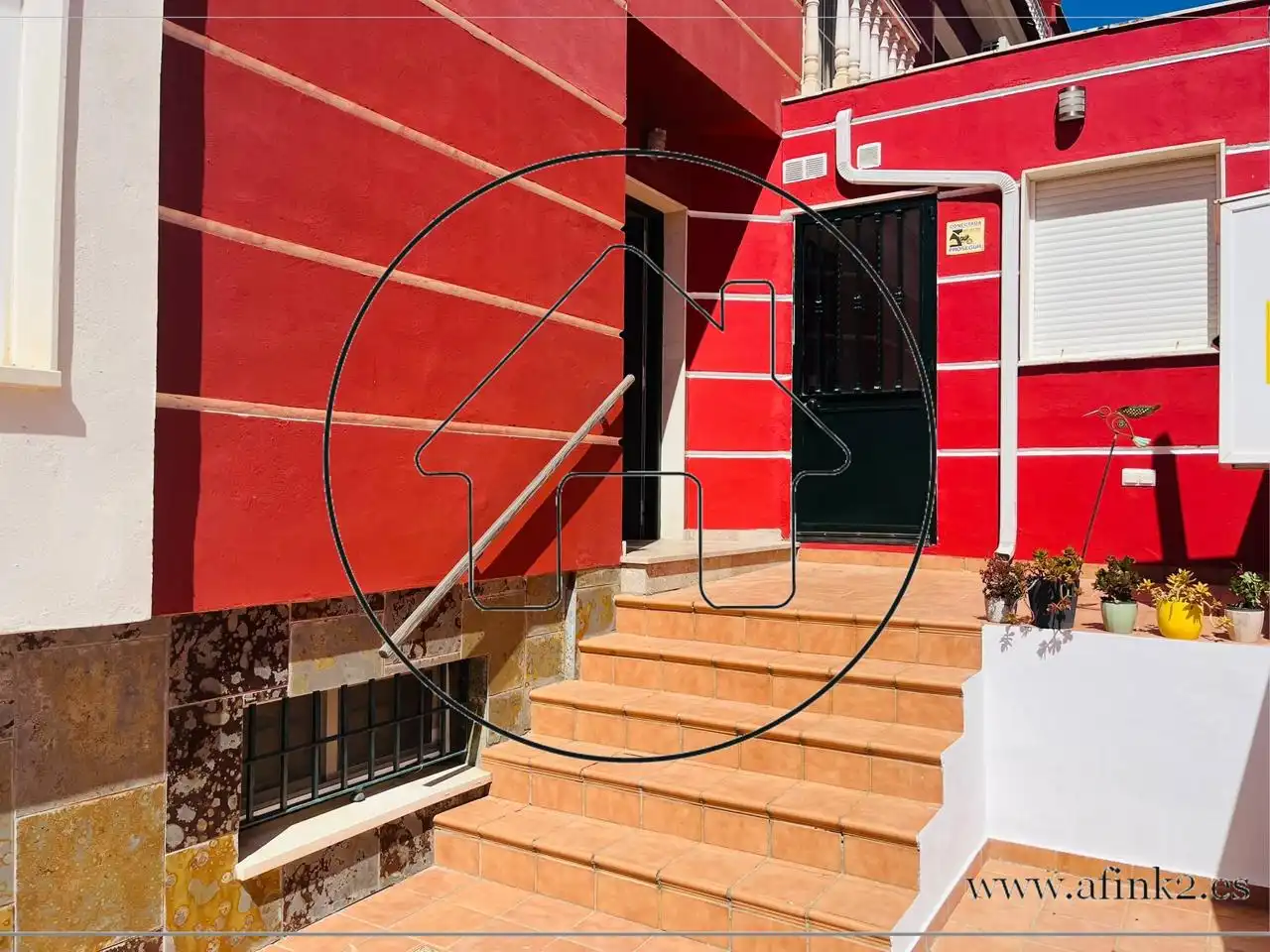 Exterior view of Houses for sale in Aljaraque  with Air Conditioner and Terrace