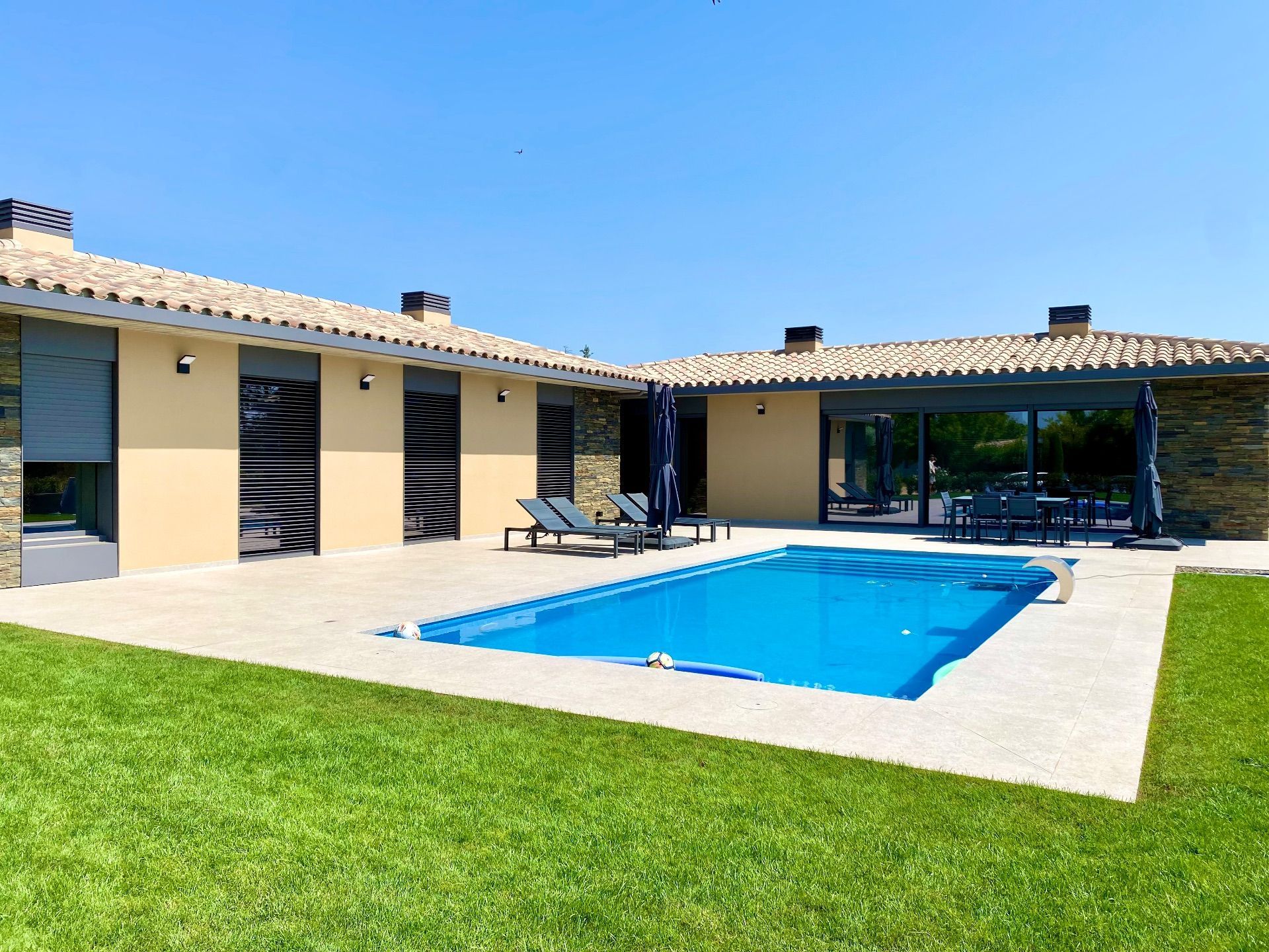 Swimming pool of House or chalet for sale in Ordis  with Air Conditioner, Heating and Private garden