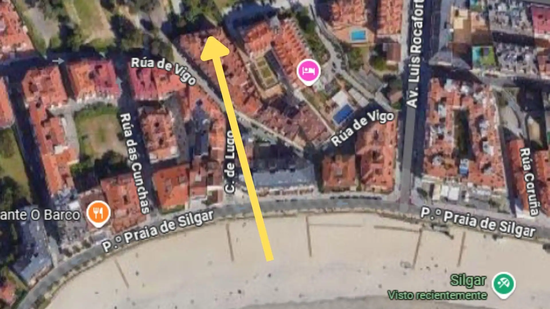 Außenansicht von Erdgeschoss zum Verkauf in Sanxenxo mit Heizung, Terrasse und Möbliert