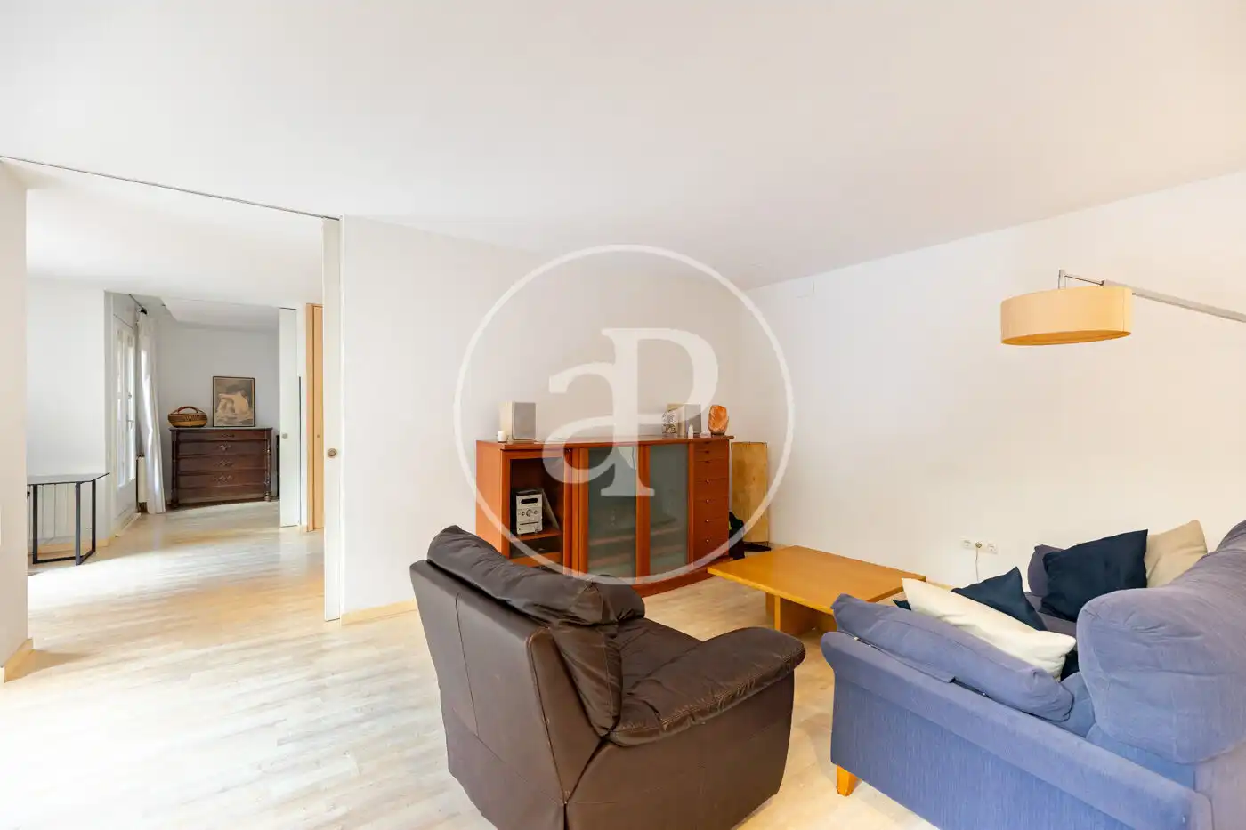 Sala d'estar de Pis en venda en Sarrià - Sant Gervasi