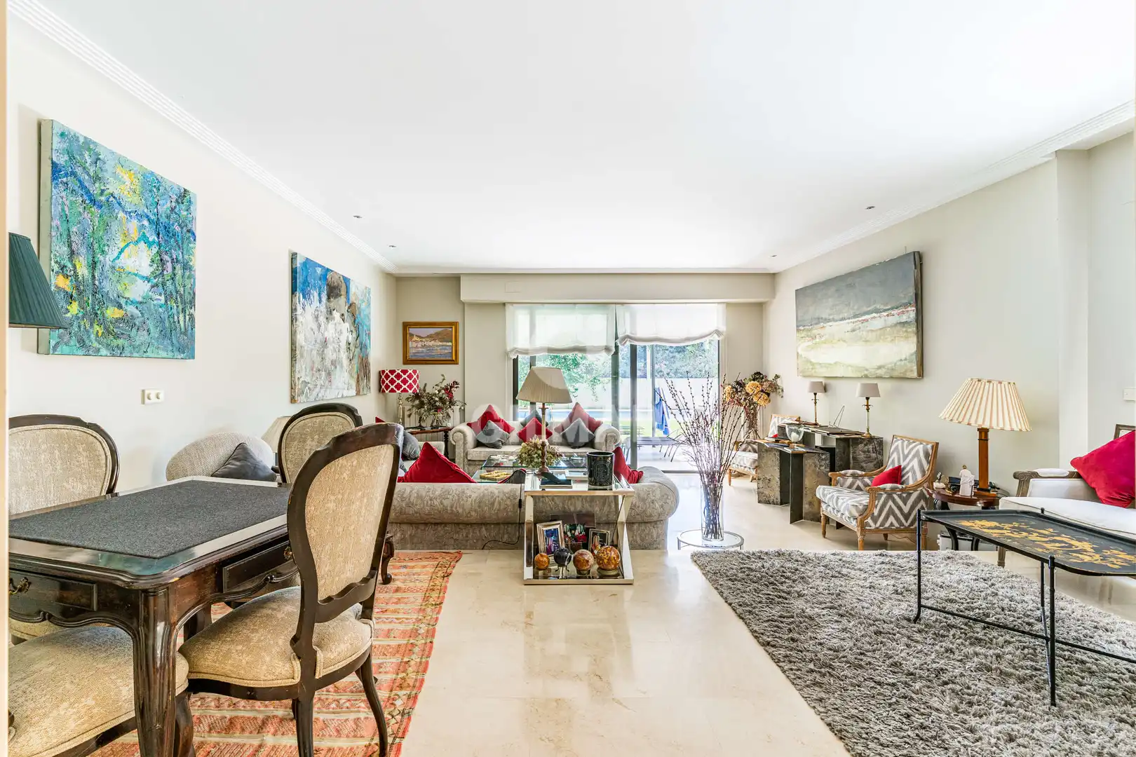 Living room of Detached homes for sale in Madrid  with Heating, Private garden and Swimming Pool