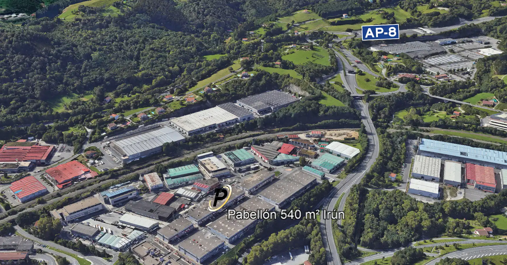 Exterior view of Industrial buildings for sale in Irun 