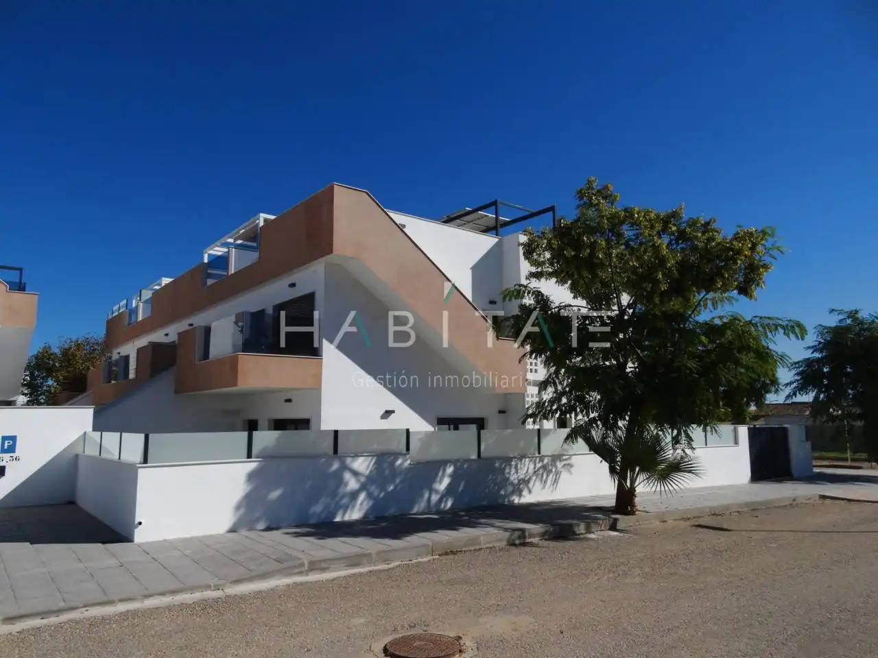 Vista exterior de Casa o xalet en venda en Pilar de la Horadada amb Aire condicionat, Terrassa i Moblat