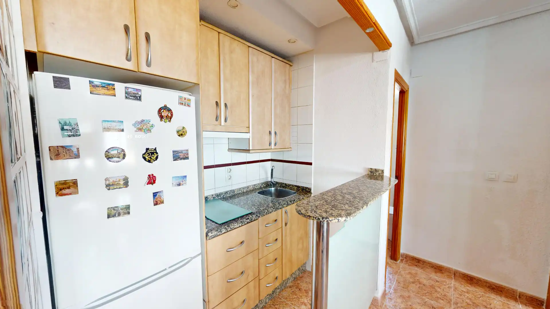 Küche von Wohnung zum Verkauf in Elche / Elx mit Klimaanlage, Möbliert und Ofen