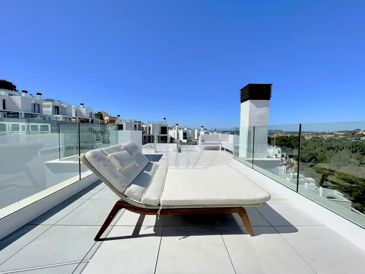 Terrasse von Haus oder Chalet zur Miete in Sant Josep de sa Talaia mit Klimaanlage, Privatgarten und Terrasse