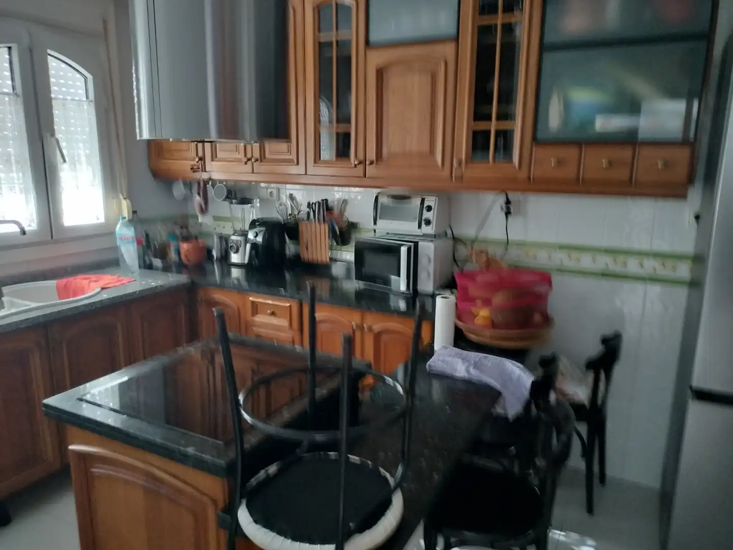 Cocina de Casa adosada en venta en Roquetas de Mar con Aire acondicionado, Terraza y Piscina
