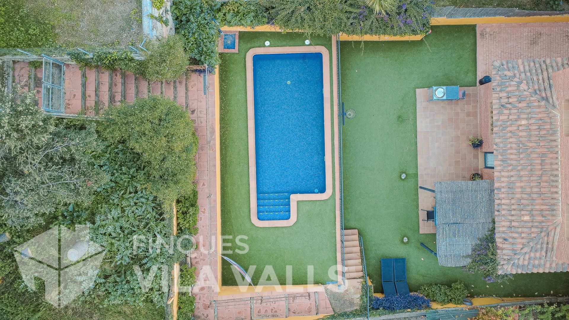 Swimming pool of House or chalet for sale in Caldes de Montbui  with Heating, Private garden and Parquet flooring