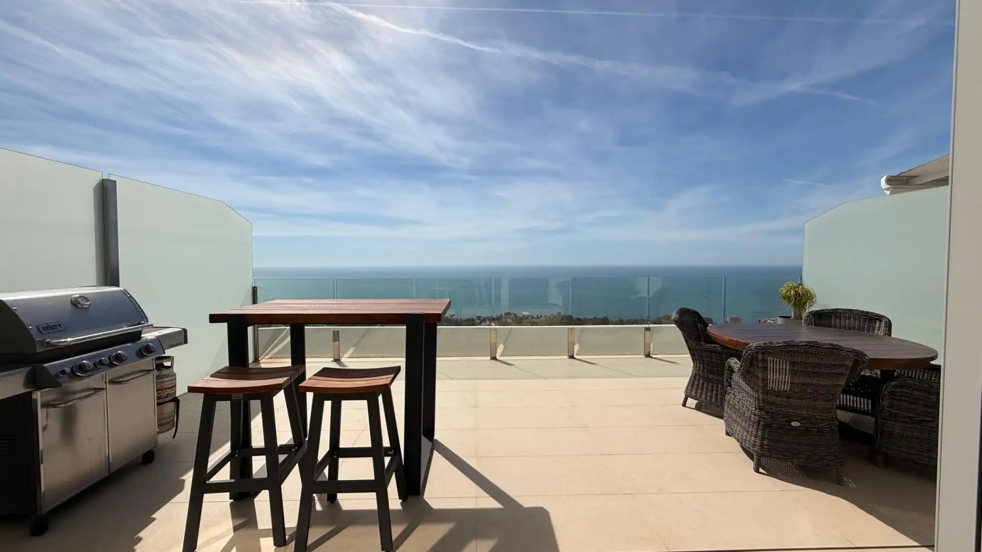 Terrasse von Dachboden zum Verkauf in Benalmádena mit Klimaanlage, Terrasse und Abstellraum