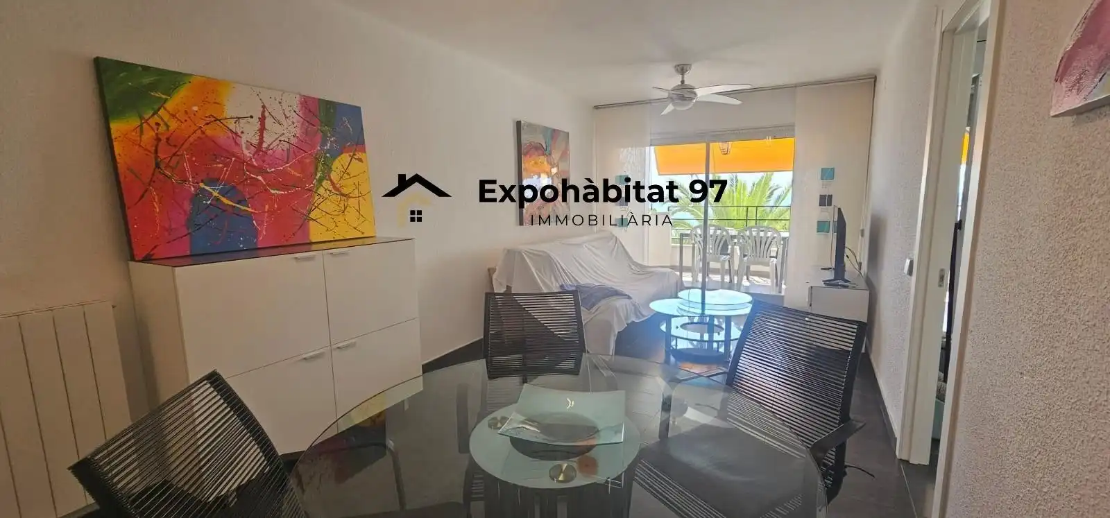 Sala de estar de Apartamento en venta en Mont-roig del Camp con Aire acondicionado y Piscina comunitaria
